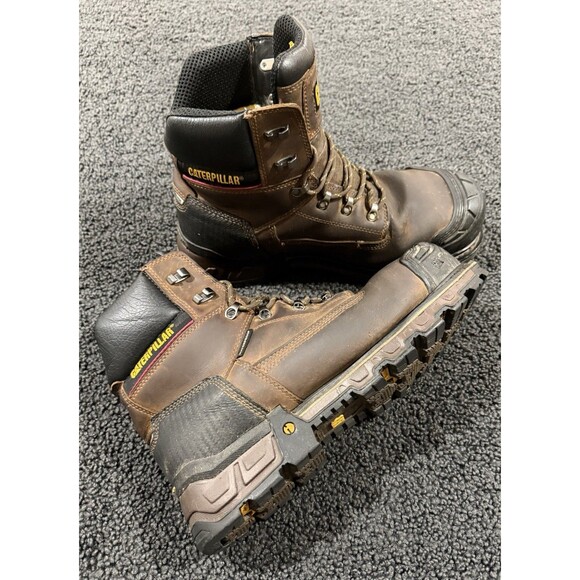 CATERPILLAR Mens Waterproof Composite Toe Work Boot Brown Size 13 P90991 main image 8